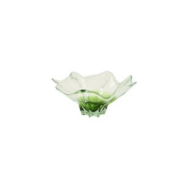 Bol de Cristal Verde de Mar45.7 X 23 cms