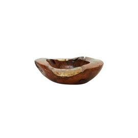 Bol de Teca Esmaltado en Resina 58.4 X 17.8 cms