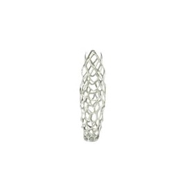 Jarron Decorativo Plateado de Aluminio 23 x 78.7 cms Grande