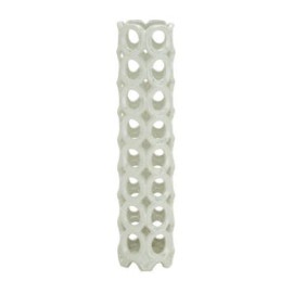 Jarrón de Ceramica color Perla 12.7 x 50.8 cms Grande