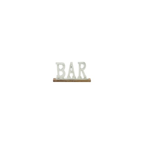 Stand '' Bar '' de Aluminio y Madera 38.1 X 20.3 cms