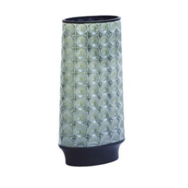 Jarrón de Ceramica Decorativo Gris 23 X 45.7 cms Grande