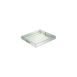 Bandeja de Madera con Espejos Grande 50.8 cm x 5 cm